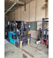 Xe nâng Sumitomo 1.5 tấn 3m chui công, model 41FB15PXIII, mới chạy 308 giờ, Nhật bãi, đã qua sử dụng, bình điện VCF6A 405Ah, đời cao 2019